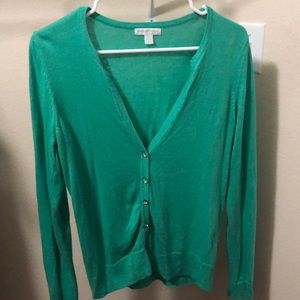 Green cardigan
